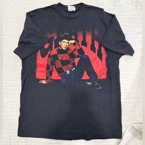 🎤 Vintage 1993 Garth Brooks Tour T-Shirt – Hanes Beefy-T – Size L – Made in USA